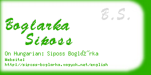 boglarka siposs business card